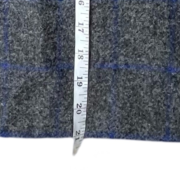 Boden British Tweed Skirt Window Pane Gray Knee length Quiet Luxury Capsule - Picture 9 of 10